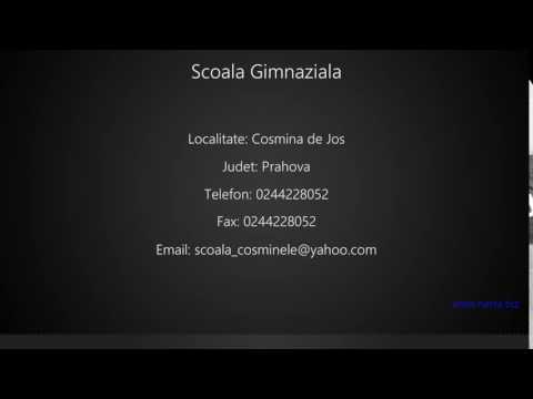 Scoala Gimnaziala Cosmina de Jos