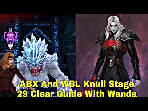 Wanda Best T3 Character For PVE? ABX And WBL Knull Stage 29 Showcase - Marvel Future Fight