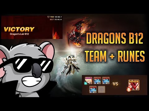 My Current Dragons B12 Team + Runes [SUMMONERS WAR]