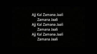Zamana Jali Lyrics