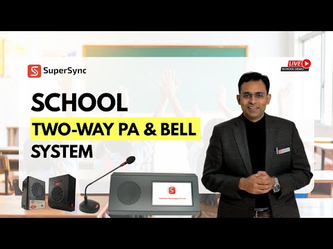 India’s First Touch-Screen School Broadcasting System | Two-Way PA + Smart Bell | Live School Demo