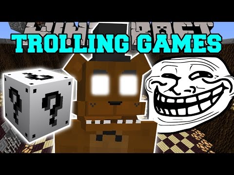 Minecraft: FIVE NIGHTS AT FREDDY'S TROLLING GAMES - Lucky Block Mod - Modded Mini-Game