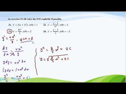 Initial Value Problem Explicitly Solution 23