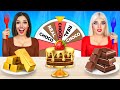 Chocolate VS Real Food Challenge Eating Only Sweet 24 Hours Yummy Chocolate War By RATATA POWER