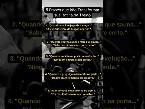 Vídeo: Frases Treino: Perguntas e respostas de motivação