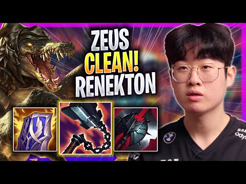 ZEUS IS SO CLEAN WITH RENEKTON! - T1 Zeus Plays Renekton TOP vs Gragas! | Season 2023