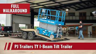 New 2027 PJ Trailers 22' TY I-Beam Tiltbed Equipment Tilt Trailer