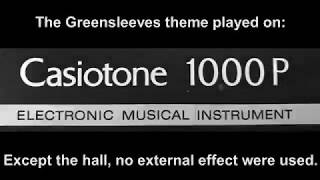 Video thumbnail for Casiotone 1000P (Greensleeves theme) by Najvrtson