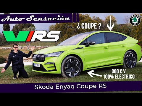 Prueba Skoda Enyaq iv Coupe RS  2022.  Rapido, eléctrico, deportivo y … ¡práctico!.