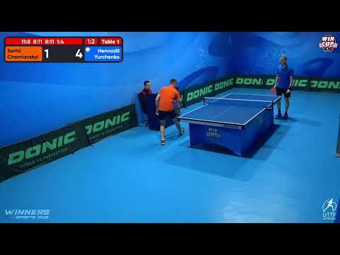 12:00 Serhii Cherniavskyi 1-3 Hennadii Yurchenko West 1 WIN CUP 11.10.2022 | TABLE TENNIS WINCUP