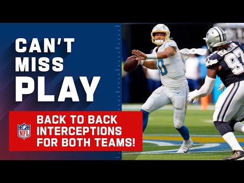 Herbert and Dak Trade Interceptions