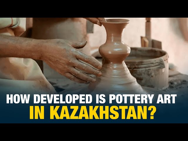 How developed is pottery art in Kazakhstan?
