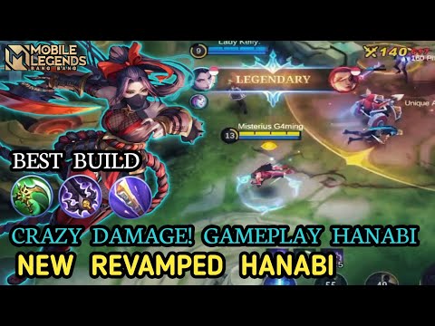 Hanabi New Revamped Gameplay Best Build Crazy Damage - Mobile Legends Bang-bang
