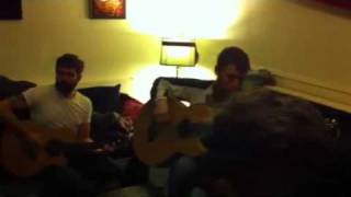 Luce and Guster backstage at Great American Music Hall