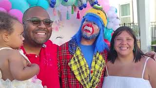 Payaso Pikorete Celebrando el Cumpleaños de Avery en Orlando Fl Review Testimonio