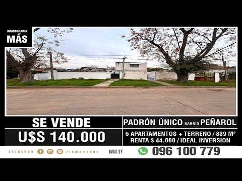 Video de YouTube - 5 Apartamentos + Terreno Venta Peñarol Montevideo iMas.uy MC *