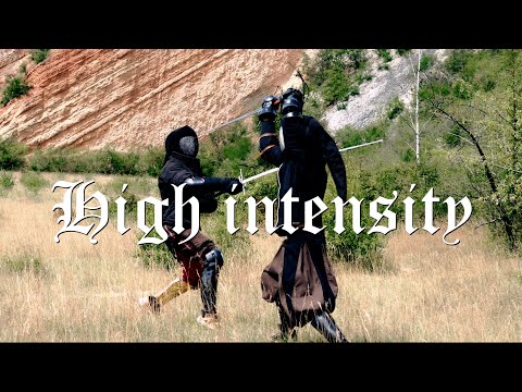 HEMA - High intensity duel (Sigi Montante vs The Iberian twohanded trainer)