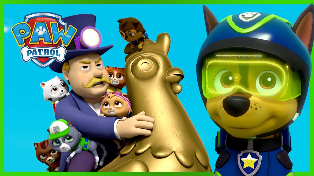 ¡Los cachorros rescatan la estatua de Chickaletta! - PAW Patrol Episodio Español - Pup Tales
