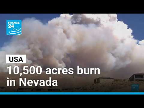 Emergency declared in Nevada as wildfire forces evacuation of 14,000 people
