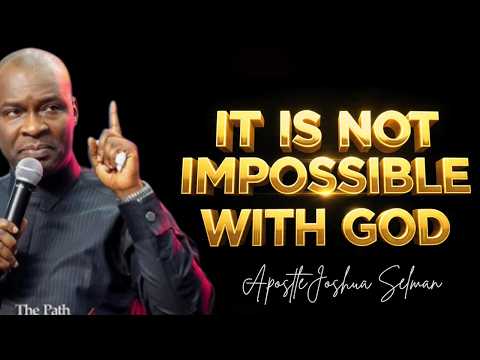 YOUR SITUATION IS NOT TOO BIG FOR GOD; LEARN TO PARTNER WITH HIS POWER || APOSTLE JOSHUA SELMAN