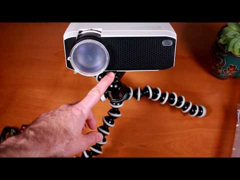 Full review and demo of LC350 LCD LED projector from Apeman