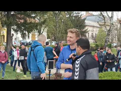 A móri félmaratonon résztvevőket Krausz Gergely köszöntötte