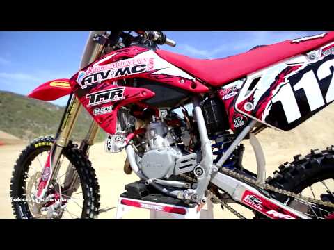 Motocross Action tests a Honda CR112 Super Mini 2 Stroke