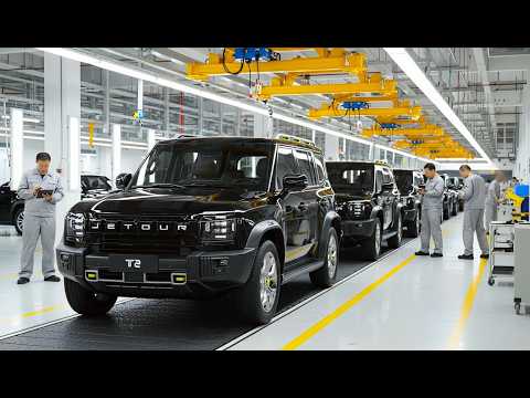 Thumbnail for How Jetour T2 Cars Are Made | Inside Chinese Car Factory (Full Process) by SEAT, SUV, video, Jetour, Car, Vehicle, Truck, Robot, vide
