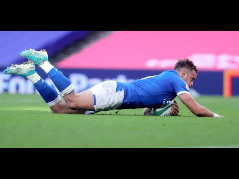 Alert Padovani grabs interception try for Italy | Guinness Six Nations