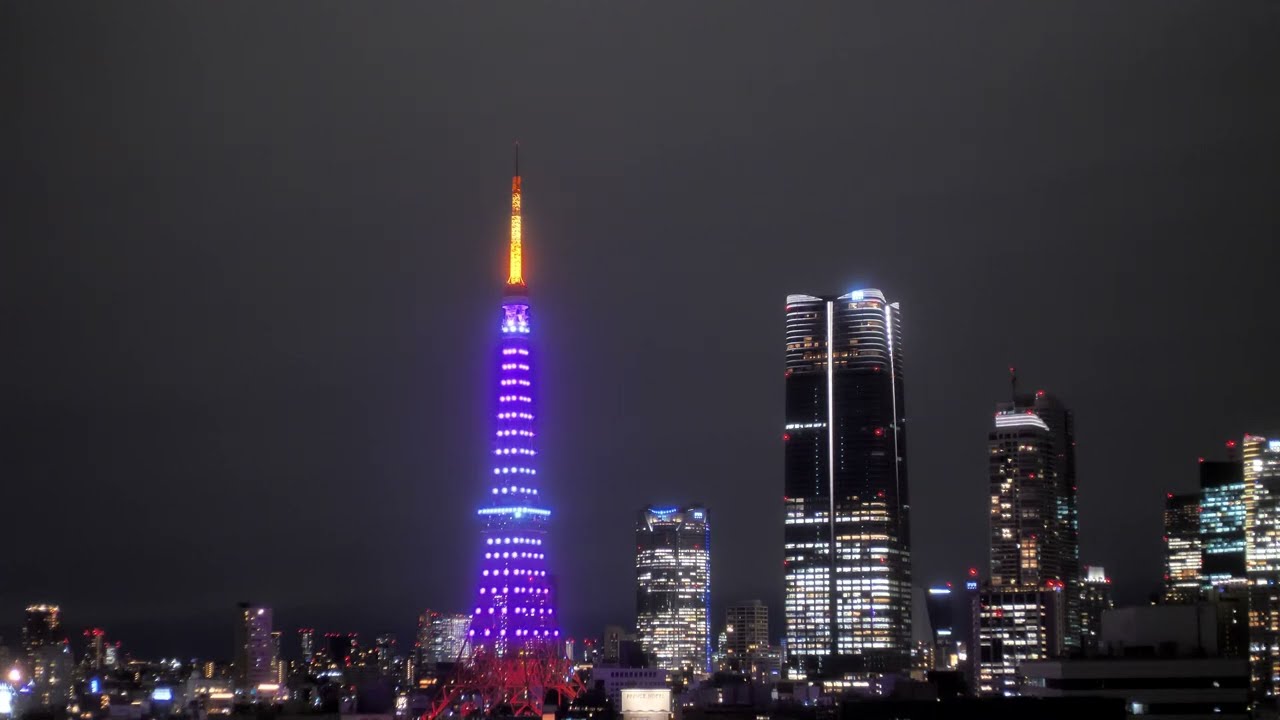 「桜色」特別ライトアップの東京タワー　2025.3.6