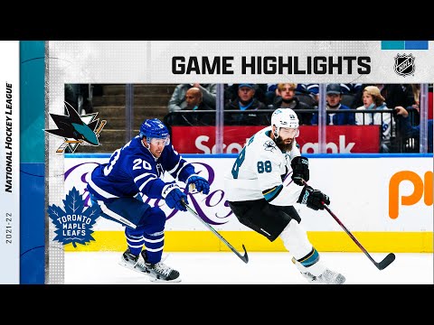 Sharks @ Maple Leafs 10/22/21 | NHL Highlights
