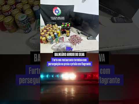 🚨 Homem é preso após furto a bar no Centro de Balneário Arroio do Silva