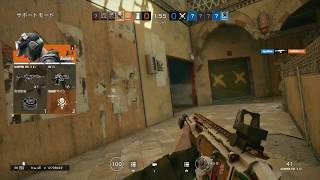 #R6S ＃レインボーシックスシージ  ＃ps4       カジュアルで普通に腰リーンしてる奴おったんやけどwwやばすぎww
