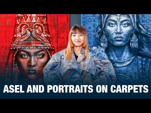 Asel and portraits on carpets