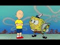 Caillou Trying To Get The Pizza From Spongebob
