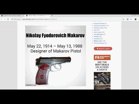 Nikolay Makarov (74) Born - Gun Calendar - May 22