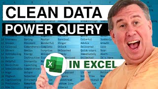 Learn Excel - Clean Data with Power Query - Podcast 2037