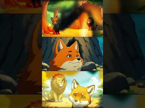The Sick Lion and the Clever Fox 🦊 | Moral Story for Kids | Animated Cartoon