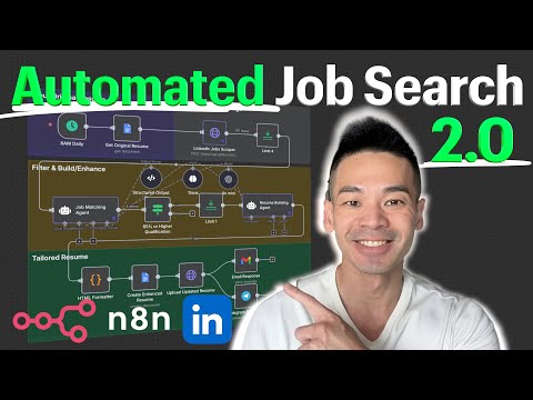 AI Resume Builder 2.0:  Match 1,000+ LinkedIn Jobs in Seconds (n8n Tutorial)