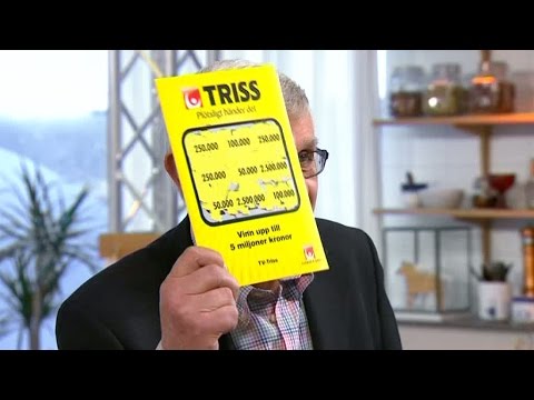 Triss: Han vann trisslotten som tog honom till TV - Nyhetsmorgon (TV4)