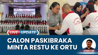 Tangis Pecah Calon Paskibraka Kota Bitung Sulawesi Utara, Bersimpuh Memohon Doa Restu Orangtua