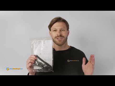 Voltano Enkele Fietstas Rolltop Reflective Special Edition - Zwart / Blauw - 25 Liter - 100% Waterdicht