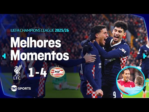 Gols e lances de Liverpool x PSV