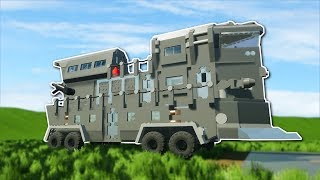 HUGE TANK DESTROYED BY NUKE! - Brick Rigs Gameplay &amp; Workshop Creations