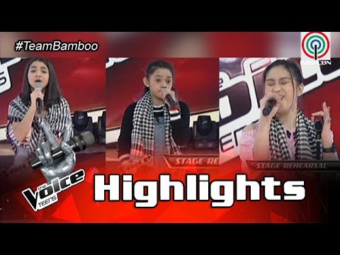 Team Bamboo Knockout Rehearsal: Isabela vs. Patricia vs. Bea
