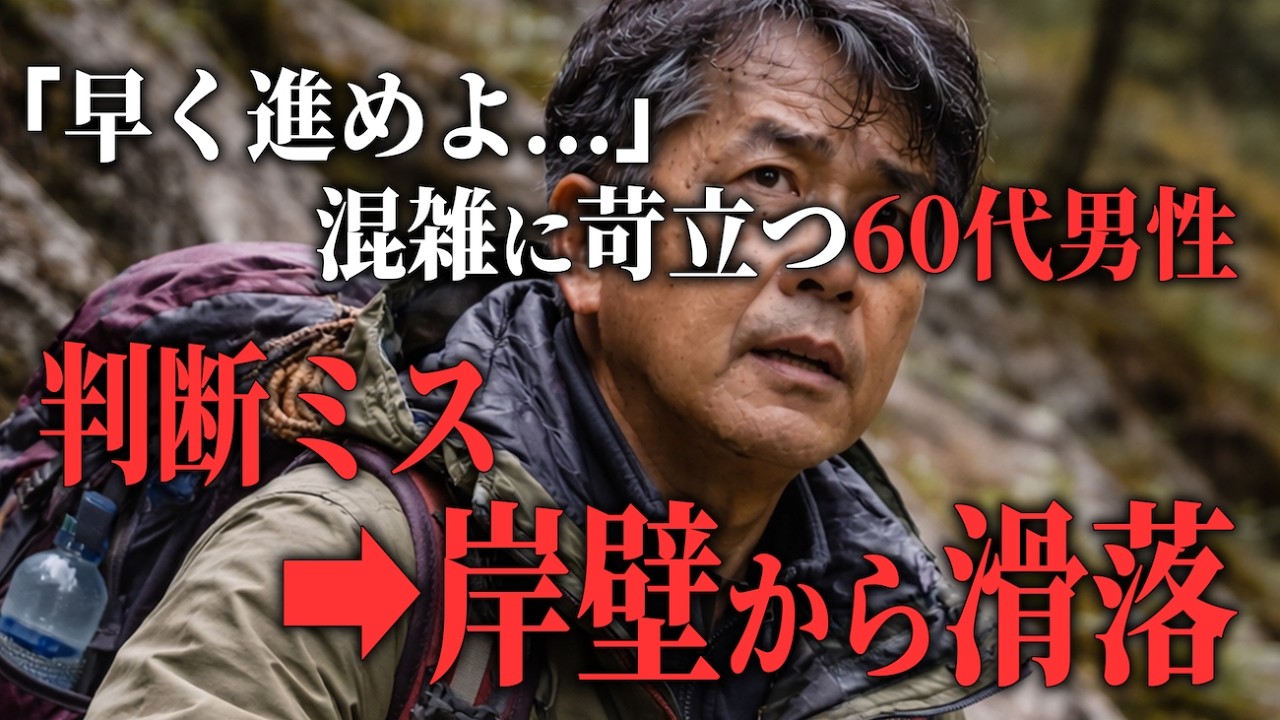 混雑に苛立つ男性。→冷静な判断ができなくなった結果...「2024年槍ヶ岳滑落事故」【地形図で解説】