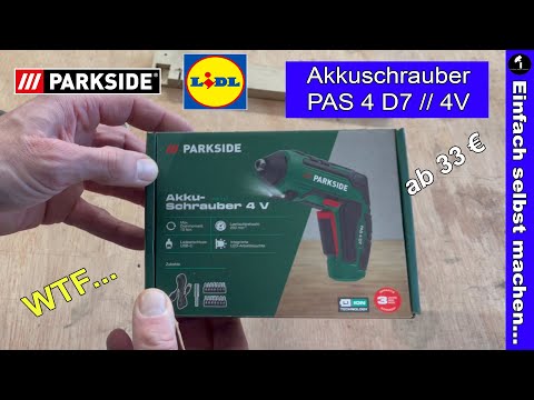 PARKSIDE Akku Schrauber »PAS 4 D7 WTF ?!