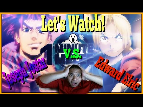 One Minute Melee S4 EP5 - Joseph Joestar vs Edward Elric Reaction Hawaii 808