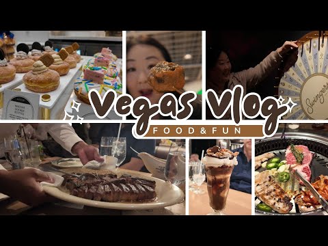 What I did in VEGAS: PETER LUGER Steakhouse,  IKEA, HWARO 2 #ayce #kbbq  DONUTIQUE 🍩