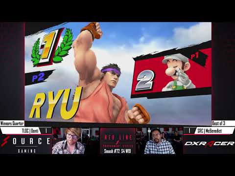 Red Line Smash 72 - Denti (Luigi) Vs. SRC | Mcbenedict (Ryu)